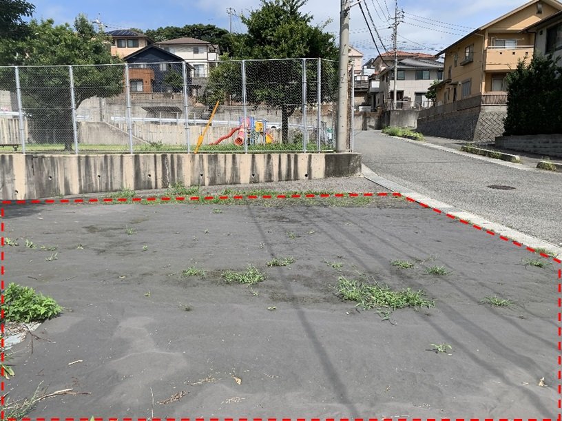 土地と飛翔台公園と街並み